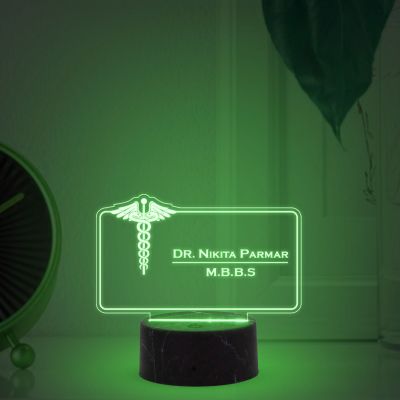 Doctor Name Plate With Customized Name